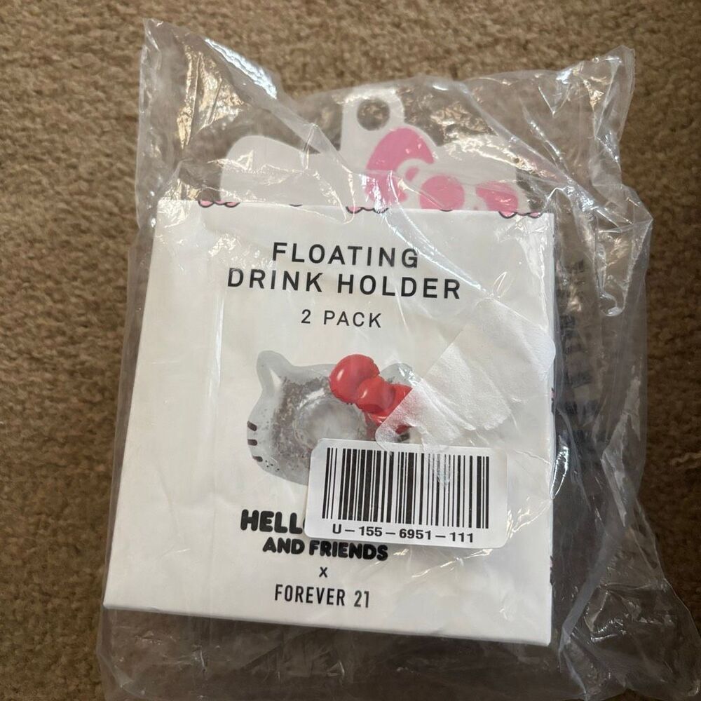 Hello Kitty Floating Drink Holder 2 Pack *New*